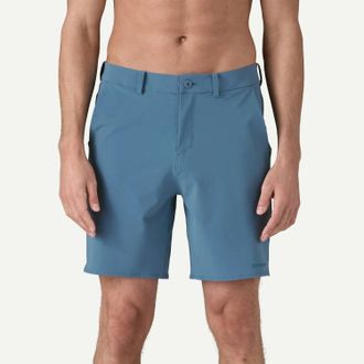 Patagonia Hydropeak Hybrid Walk Shorts In Still Blue