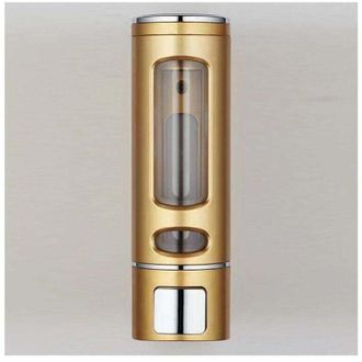 OEM Dispenser Di Sapone Dorato, Dispenser Di Sapone Semplice, 400 Ml, Xu, Dispenser Di Gel Doccia A Parete, Portasapone-crezuo