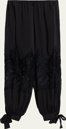 Kobi Halperin Corrine Lace-Inset Balloon Pants