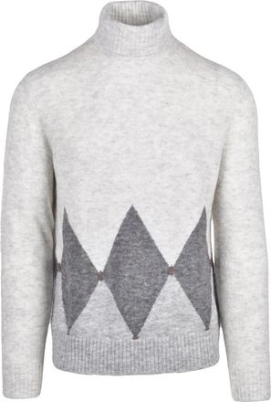 Ballantyne Turtleneck Trui - Heren - Coltruien - Grijs - L - Wol - Truien & Vesten