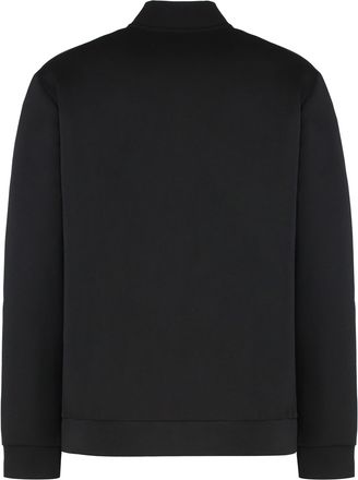Emporio Armani Mens Two-Piece Tracksuit Black Polyester Tops Top