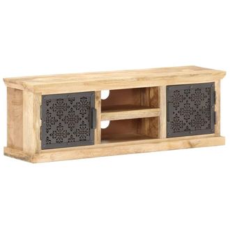vidaXL Muebles De Tv Con Puertas De Acero 120x30x40cm Manguera Masiva
