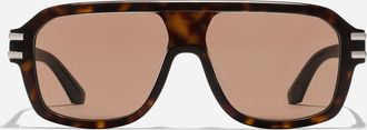 Dolce & Gabbana Dg Griffe Sunglasses - Man New Arrivals Havana Acetate Onesize