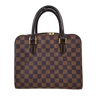 Louis Vuitton Triana Bag Damier Brown Canvas Handbag (Pre-Owned)