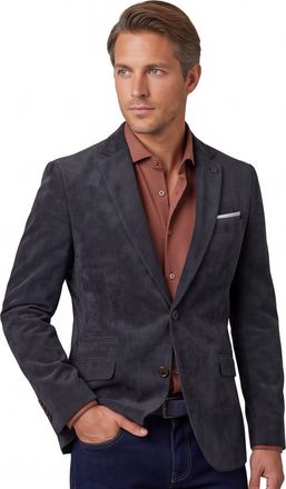 Scotland Blue Colbert Scotland Blue donkerblauw Corduroy vier zakken