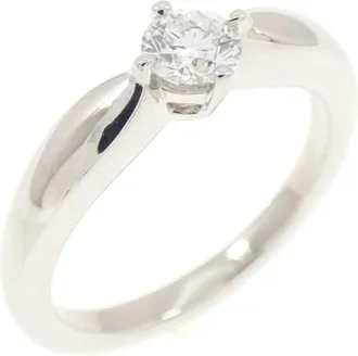 Bulgari Silver Platinum 950 Anniversary Ring (Pre-Owned)