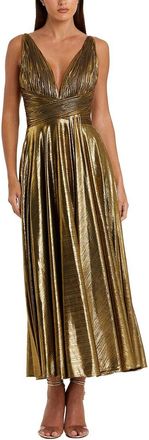 Mac Duggal Pleated Long Dress