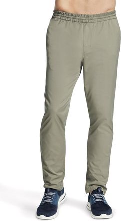 Skechers Performance Pant Downtown Classic Polyester Heren Olijfgroene Joggingbroek