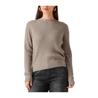 Tommy Hilfiger Dames, Truien, Beige, Maat: L Katoen