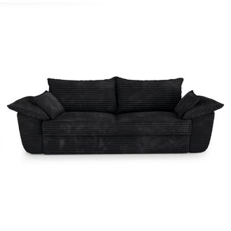 Sia Home Sof&aacute; 3 plazas pana xxl negro