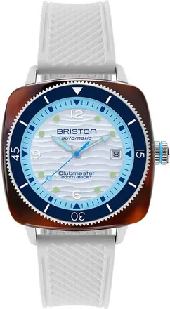 Briston Clubmaster Automatic White Dial Unisex Watch 261740.SA.T.2.FW