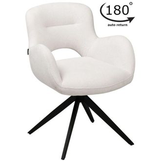 OEM Silla Giratoria Filo Tapizada En Tela Color Crudo