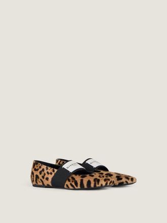 Givenchy Leopard-Print Hair Calf Flat - Tan