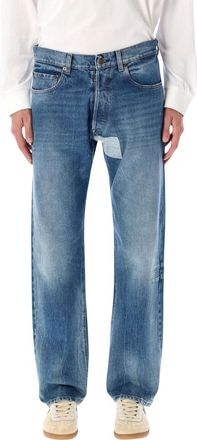 Maison Margiela Blue Mid Rise Jeans
