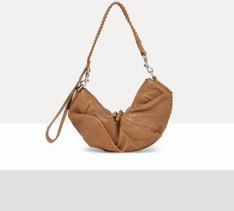 Vivienne Westwood Agnes Small Shoulder Bag Supple Leather Honey-dark-silver