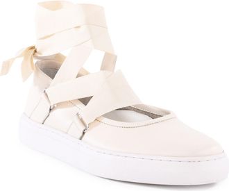 Seychelles Ribbons Ankle Wrap Flat in Ivory at Nordstrom Rack, Size 7.5