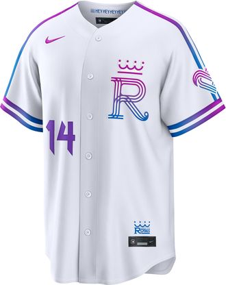 Nike Jac Caglianone Kansas City Royals City Connect Nike Mens MLB Stadium Jersey in White | RE260H3ERO9-QSE