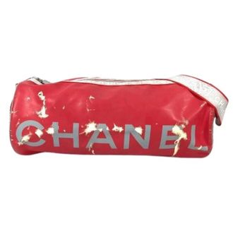 Chanel Pre-owned Weekend Bags, unisex, Red, Size: ONE SIZE Pre-owned Vintage Shoulder Bag