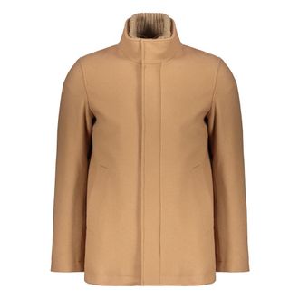 Herno Jacket with high collar and zipper - male - Herno - Winter Jackets - Beige - 2XL - Jackets