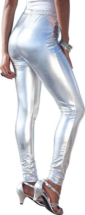 Roaman's Metallic Legging in Silver at Nordstrom, Size Medium