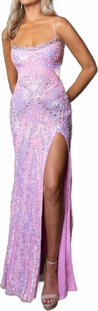 Rachel Allan Womens Prom Dress In Pink