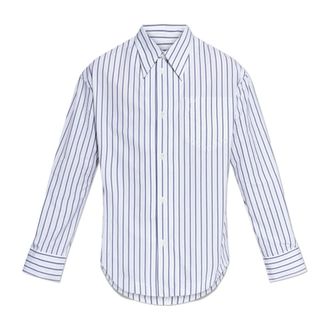 Ami Formal Shirts, male, White, Size: 2XL Striped Shirt