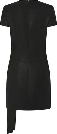 Pinko Womens Dress Black Wool Pinstripe