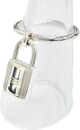 Herm&egrave;s Silver Silver 925 Band Ring (Pre-Owned)