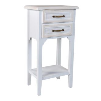 Wanderlust Deco Wanderlust Deco - Mesita De Madera Blanca 37x26,5x69,5