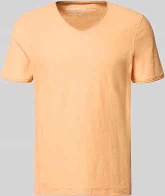 Mc Neal Regular Fit T-Shirt mit V-Ausschnitt in Lachs, Gr&ouml;&szlig;e XXXL