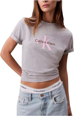 Calvin Klein Donna, Top, Grigio, S, new