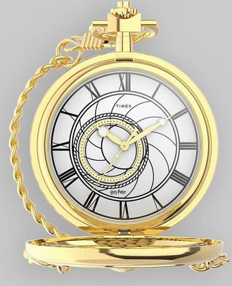 Timex Harry Potter Time Turner Pckt Case&Chain Uhr gelb