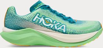 Hoka One One Mens Mach X Running Shoes In Ocean Mist/lime Glow