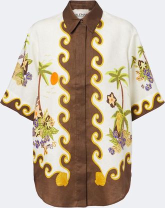 Alemais Al&eacute;mais Island Cove linen shirt