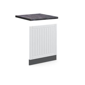 Vicco Panel Frontal Fame-line, Blanco Casa De Campo, 60 Cm, Et Antracita