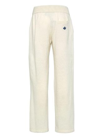 Dsquared2 Logo-Embroidered Side-Stripe Joggers - Cream