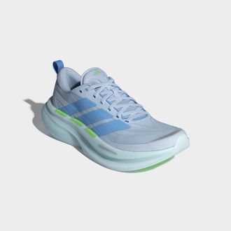 adidas Laufschuh ADIDAS PERFORMANCE SUPERNOVA GLIDE, Damen, Gr. 38,5, crystal sky, blau burst, lime burst, Textil, Schuhe Laufschuh