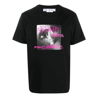 Off-white graphic-print Tee Black OMAA027F22JER0141068