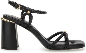 Ash Lola Bis Sandal - Dames - Sandalen met hakken - Zwart - 36 EU - Leer - Schoenen