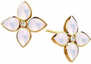 Syna Bloom Mini Florae Studs in Moon Quartz at Nordstrom, Size Small