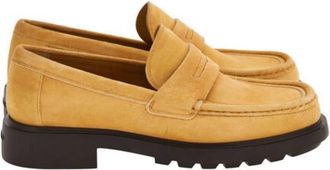 Ferragamo Donny Suede Penny Loafers, Size 9 EE