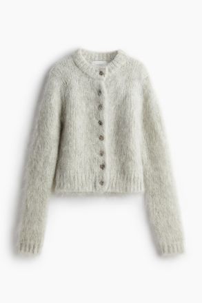 H&M Cardigan aus Mohairmix - Grau