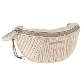 Miu Miu Pre-owned Belt Bags, female, Beige, Size: ONE SIZE Pre-owned Belt Bag