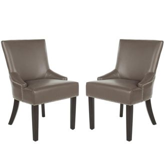 Safavieh Set de 2 sillas de comedor en madera de abedul gris