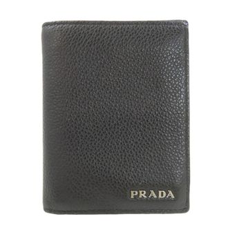 Prada Black Leather Wallet (Bi-Fold) (Pre-Owned)