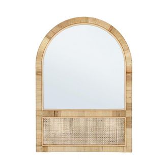 BIZZOTTO Espejo De Arco En Rat&aacute;n Natural 50x70 Hajar Yes