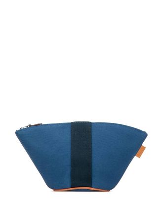Hermès Pouch Toile Palmyre mini 2000-2023 - Blu
