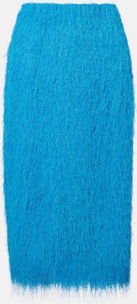 Dries Van Noten Falda midi con flecos