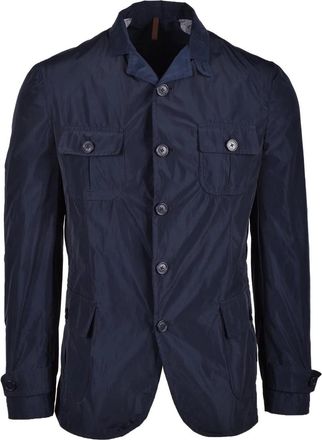 Laboratori Italiani Blue Lightweight Polyester Jacket