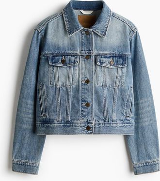 H&M Denim Jacket in Light Denim Blue at Nordstrom, Size Xx-Large